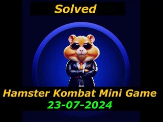 Hamster Kombat Mini Game Today (23 july 2024)