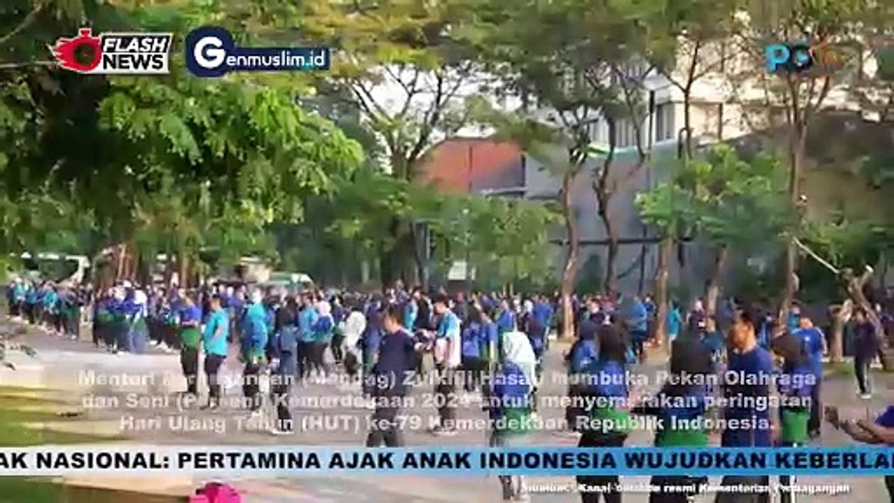 MENDAG RI Zulkifli Hasan Buka Pekan Olahraga dan Seni (PORSENI) Kemerdekaan 2024