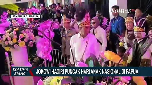 Ini Pesan Jokowi saat Hadiri Puncak Acara Hari Anak Nasional di Papua