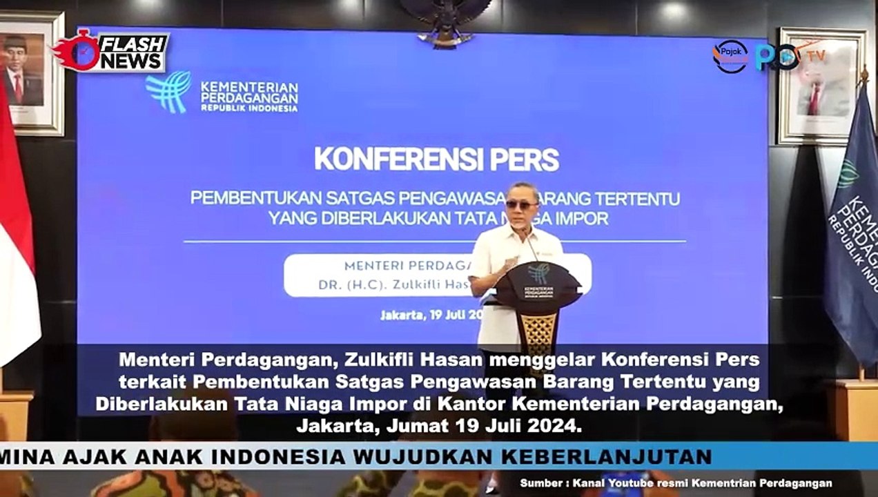 Mendag Zulkif Hasan Bentuk Satgas Pengawasan Barang Tertentu