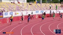 Ce coureur relâche son effort trop tôt pendant un 200m