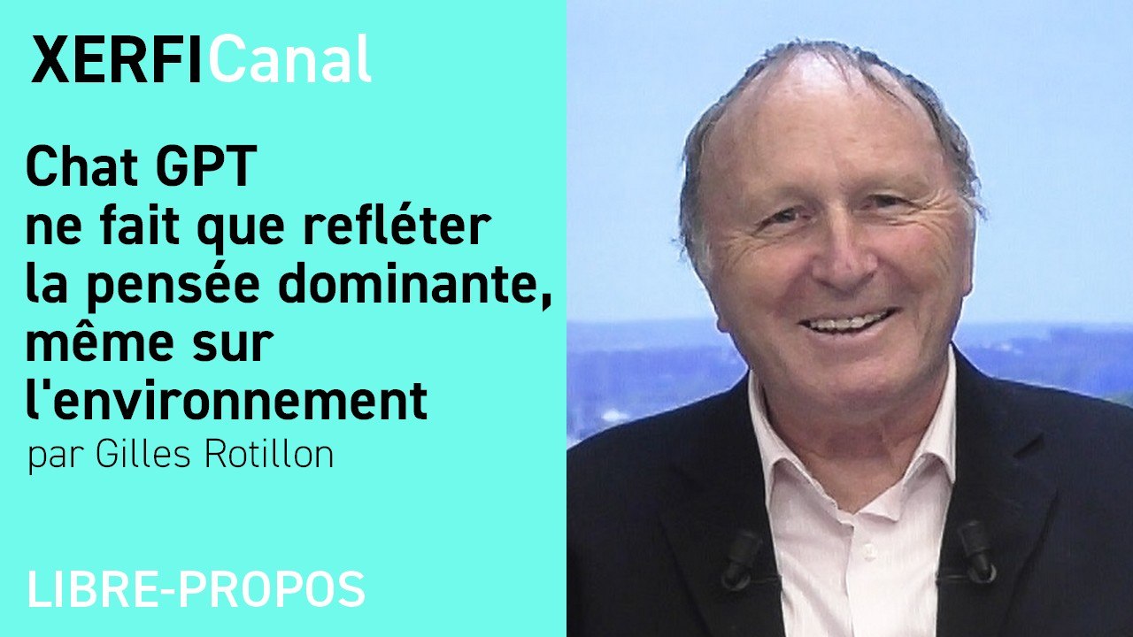 Chat GPT ne fait que refléter la pensée dominante, même sur l'environnement [Gilles Rotillon]