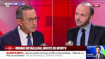 Pour Bruno Retailleau, le gouvernement démissionnaire "peut tenir le temps de la trêve olympique mais pas au-delà"