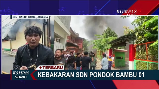 Proses Pemadaman Kebakaran SDN Pondok Bambu 01 Jakarta, Begini Situasinya