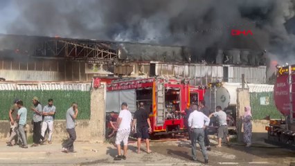 Bursa'da kağıt ve elyaf fabrikalarında yangın