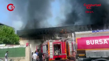 Bursa'da kağıt ve elyaf fabrikalarında yangın!