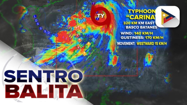 Bagyong Carina, bahagya pang lumakas habang pinaiigting ang epekto ng habagat