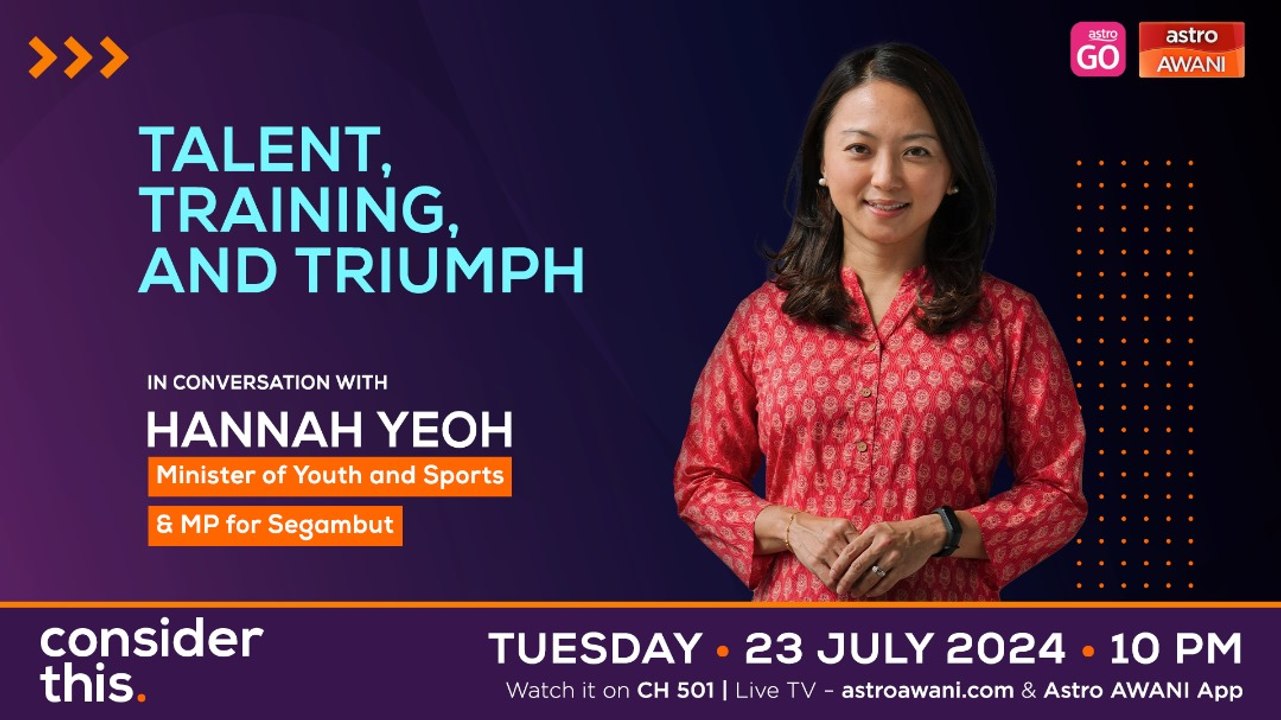 Consider This: Talent, Training, and Triumph — In Conversation With Hannah Yeoh