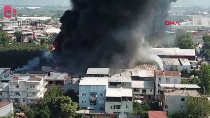 Bursa'da yan yana iki fabrikada yangın
