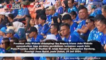 Presiden Jokowi dan Ibu Iriana Saksikan Laga Perdana Piala Presiden 2024