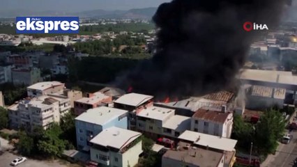 Bursa'da kağıt ve elyaf fabrikaları alev alev yanıyor!