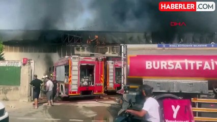 Bursa'daki yangın çevredeki 4 fabrikaya da sıçradı