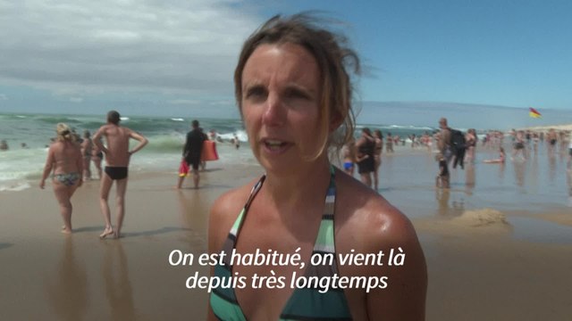 Alerte aux baïnes sur les plages girondines: à Carcans, les baigneurs vigilants