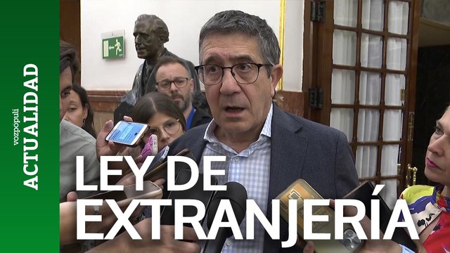 Patxi López asegura que el PSOE no renuncia a la aprobación de la reforma de la Ley de Extranjería