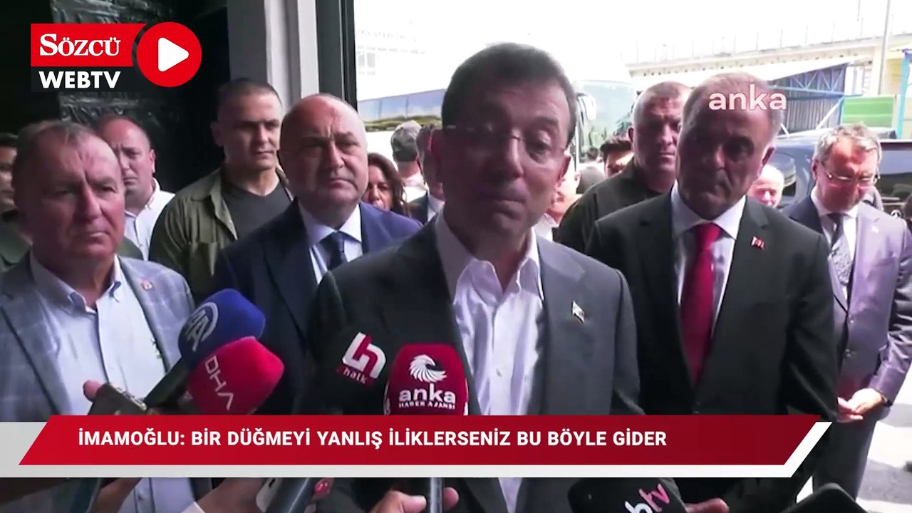 İmamoğlu: Bir düğmeyi yanlış iliklerseniz bu böyle gider