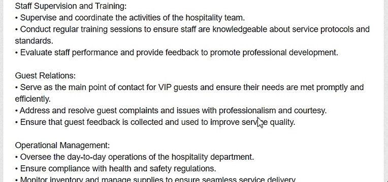 Hospitality Protocol Supervisor ME Services Abu Dhabi, UAE - dubai jobs