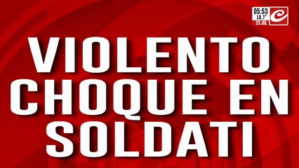 Violento choque en Villa Soldati: hay una persona herida