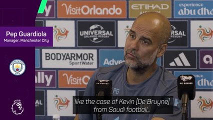 Скачать видео: Guardiola insists De Bruyne will stay at Manchester City