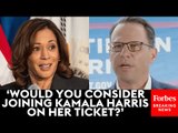 JUST IN: Gov. Josh Shapiro Asked Point Blank If He Would Be Kamala Harris' Running Mate