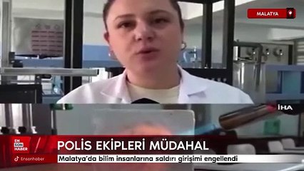 Malatya'da bilim insanlarına saldırı girişimi engellendi