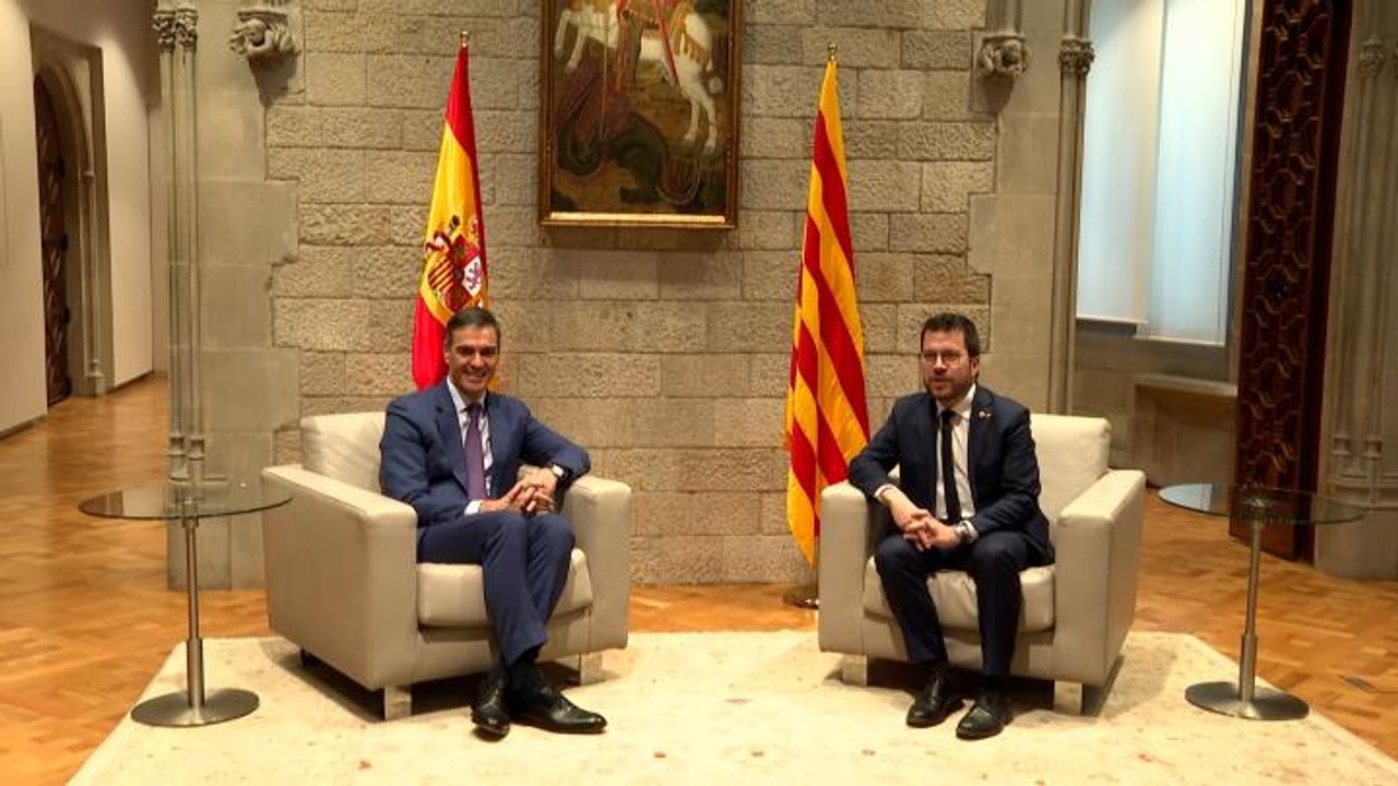 Sánchez y Aragonès prevén reunirse este miércoles en Barcelona