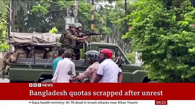 Bangladesh PM blames deadly protests on political opponents - BBC News