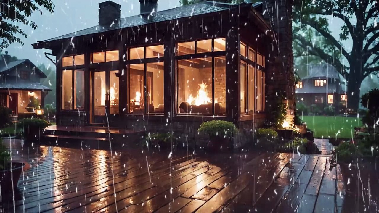 Music for Stress Relief - Deep Relaxation with Rain Sounds