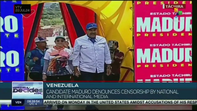 FTS 8:30 23-07: Venezuelan pres. Maduro denounces censorship by national and international media