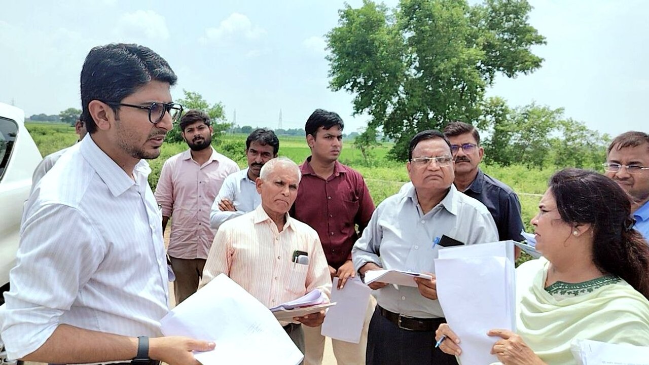 जिला कलक्टर ने लिया निर्माणाधीन नार्दन बायपास के कार्यों का जायजा