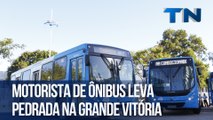 Motorista de ônibus leva pedrada na Grande Vitória