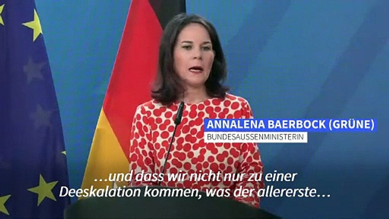 Nahost: Baerbock plädiert abermals für Zweistaatenlösung