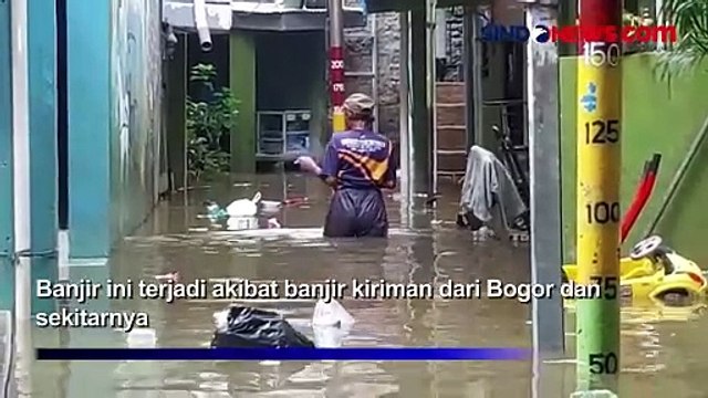 Banjir Kiriman dari Bogor, Permukiman di Kebon Pala Jakarta Timur Terendam 1 Meter