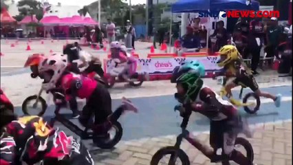 230 Peserta Anak-anak Ikuti Lomba Push Bike Race Satlantas Polrestabes Surabaya