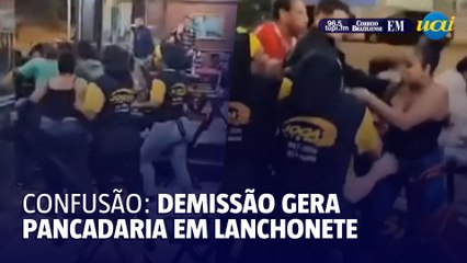 Demissão causa briga generalizada em lanchonete de Ponte Nova