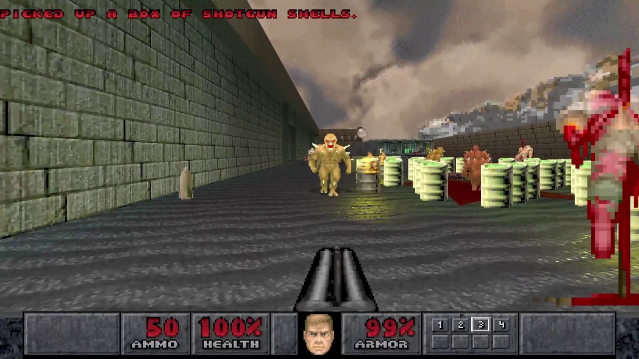 Final DooM CE (PSX):  Map33 - Storage Facility (Ultra-Violence 100%)