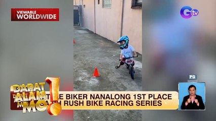 Bata, nakamit ang 1st place sa isang push biking race! | Dapat Alam Mo!