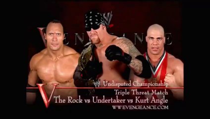 WWE Vengeance 2002 - The Rock vs Kurt Angle vs The Undertaker (Triple Threat Match, WWE Undisputed Championship)