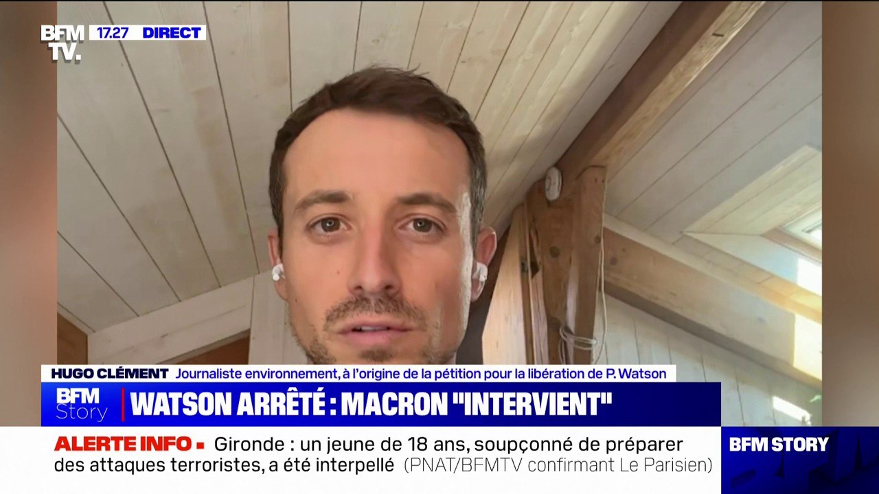 Paul Watson arrêté au Groenland: "On ne peut pas faire confiance au Japon pour respecter les droits du principal défenseur des baleines dans le monde", affirme Hugo Clément