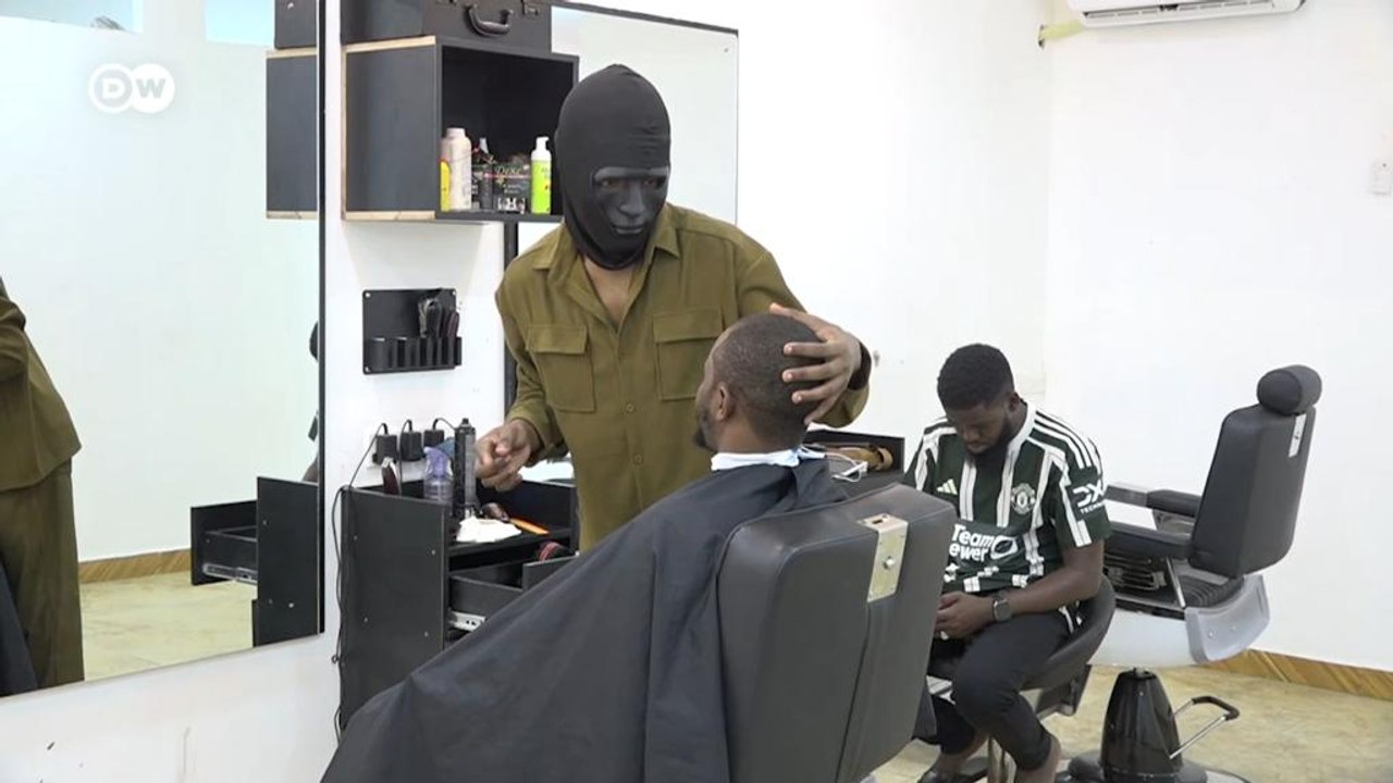 Kenya's masked barber