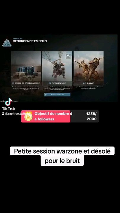 Petite session warzone et désolé pour le petit beug son