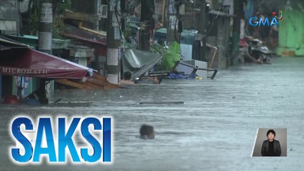 Lalim ng baha sa isang area sa QC, umabot sa 15 ft.; babaeng nanganak, ni-rescue | Saksi