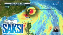 Super Typhoon Carina, inaasahang hihina ulit at posibleng lumabas ng PAR bukas | Saksi