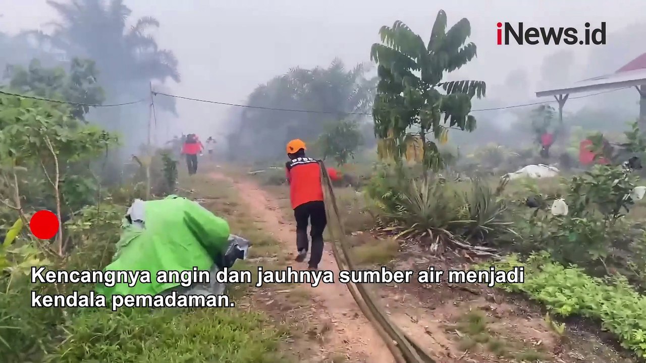 Karhutla di Kubu Raya Meluas, Pemadaman Terkendala Angin Kencang dan Sumber Air