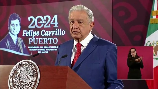 Presidente Andrés Manuel López Obrador en conferencia de prensa sobre Donald Trump