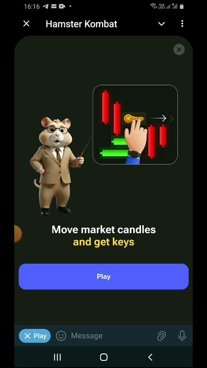 Hamster kombat mini game