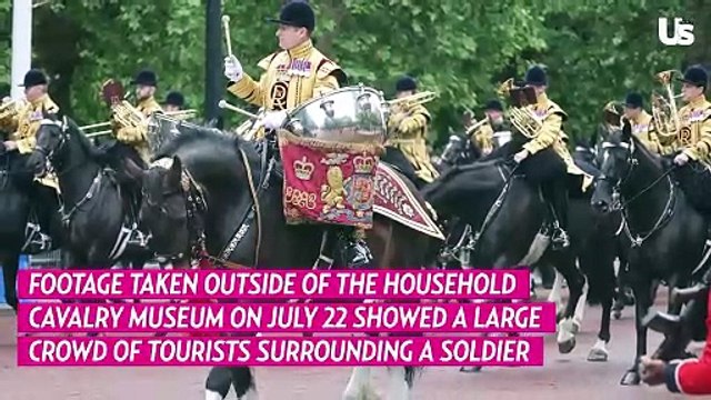 King Charles III’s Guard Horse Bites Tourist Posing for Photo at Household Cavalry Museum in London