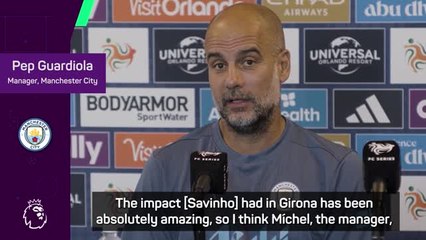 'Devastating' Savinho will bring a lot to Man City - Guardiola