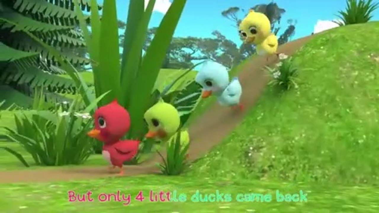5 Colorful Rainbow Little Ducks | Newborn Baby Songs | Nursery Rhymes