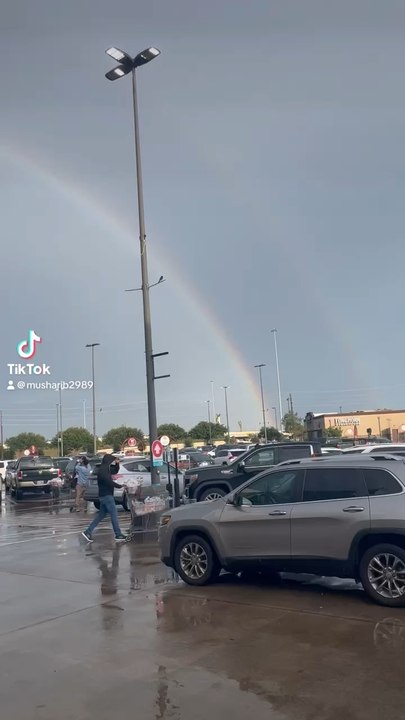 #Rainbow Double , Rainy Weather ❤️️ Houston texas usa