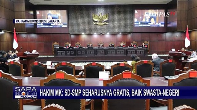 Hakim MK Guntur Hamzah: SD-SMP Harusnya Gratis, Tak Memandang Negeri atau Swasta